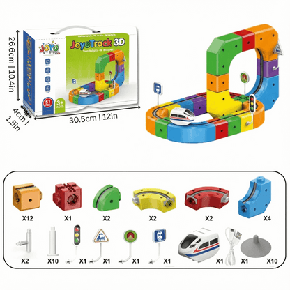 JoyoTrack 3D™ - Tren Mágico de Bloques
