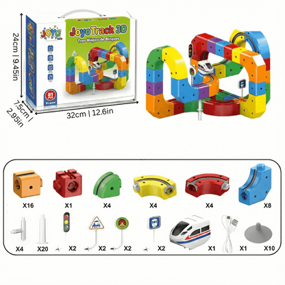 JoyoTrack 3D™ - Tren Mágico de Bloques
